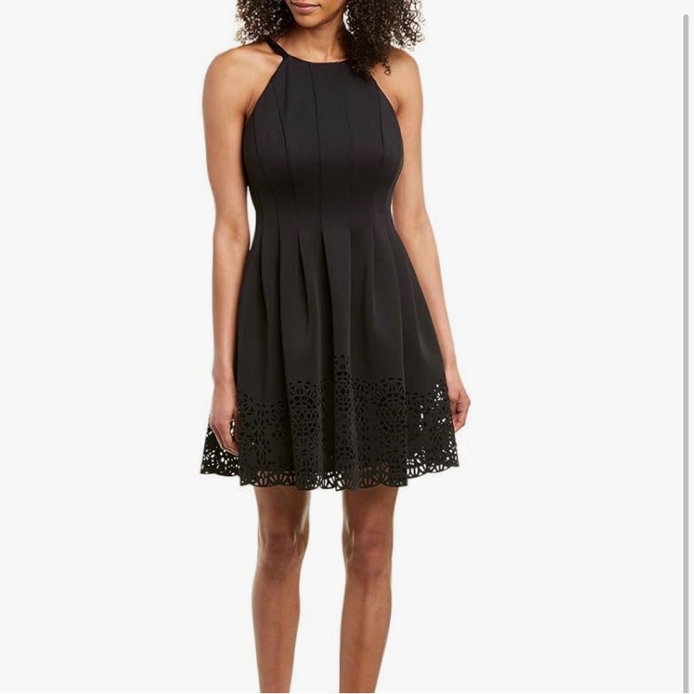 Vince Camuto Halter Fit & Flare Dress